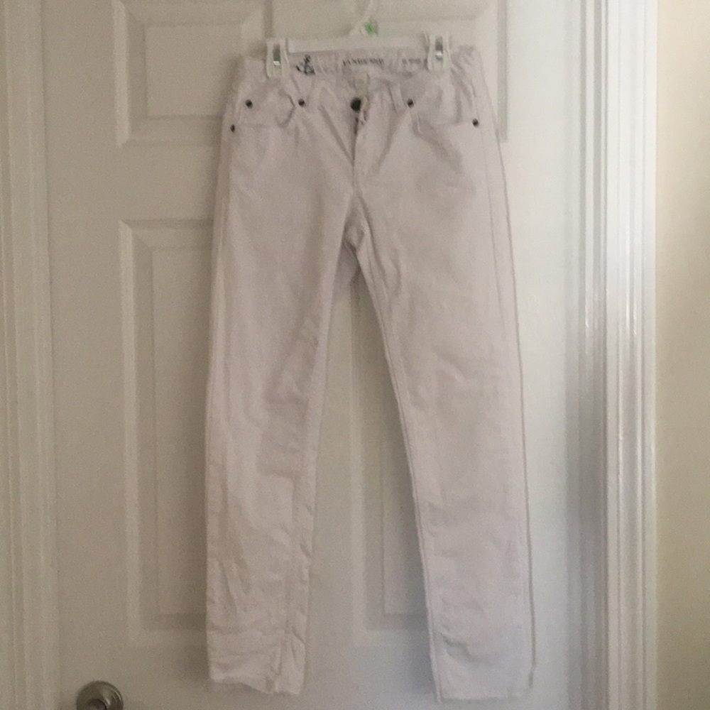 Lands End white jeans